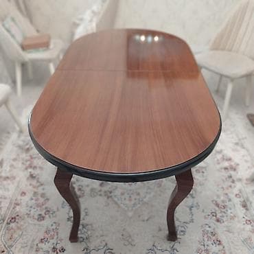 Qonaq masası, Açılan, Taxta, Oval masa