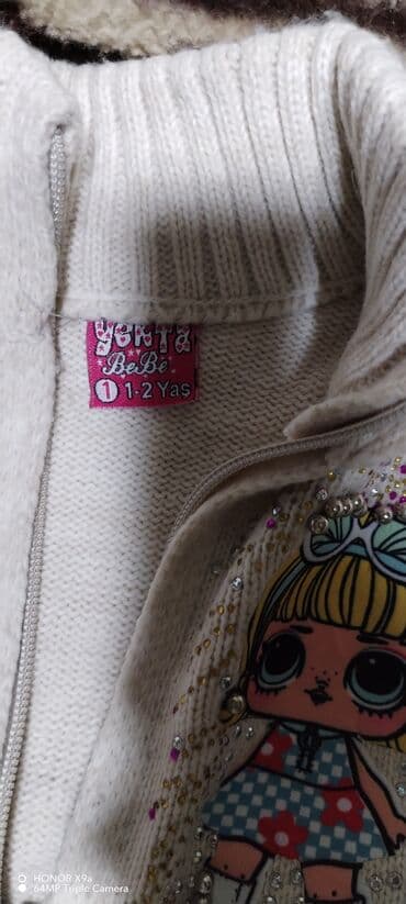 Боди: Uşaq kardiqanı – Yerta BeBe, 1–2 yaş - Rəng: krem/aq (ivory) - Model — 2