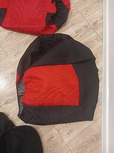 maşın oturacaqlari: Avtomobil oturacaq örtükləri – universal ölçü, qırmızı-qara Məhsul — 4