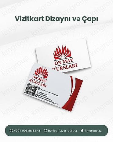 Xidmətlər: 500 ədəd vizitkart - 40 AZN ( dizayn daxil ) — 6