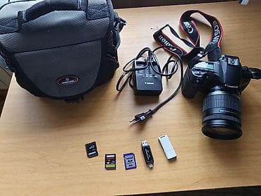 Canon DSLR fotoaparat dəsti Ela vəziyyətdədir. Məzmun: - Canon EOS — 1