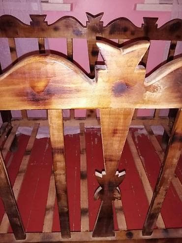 nerjavika bak: Təmiz Qoz Ağacından Təzə Uşaq çarpayısı Əl işidi. Yandrılma Üsulu — 6