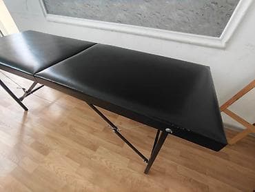 Masaaj/estetik üçün qatlanan çarpayı - Material: Qara rəngli, nəm və — 1