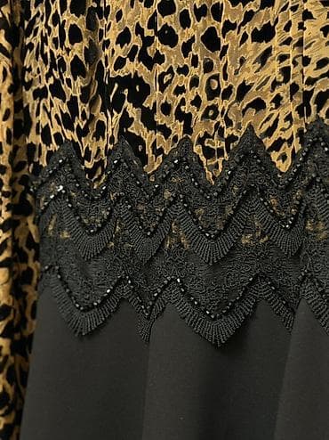Şəxsi əşyalar: Leopar naxışlı qadın donu - Üst hissə: qara-qəhvəyi leopar printli — 4