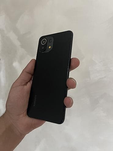 mi airdots: Xiaomi Mi 11 Lite, 128 GB, rəng - Qara, 
 Barmaq izi, Face ID — 10