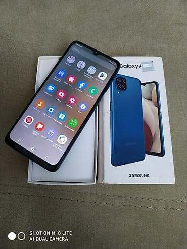iphone 11 ekran sekilleri: Samsung Galaxy A12, 128 GB, rəng - Mavi, Barmaq izi — 2