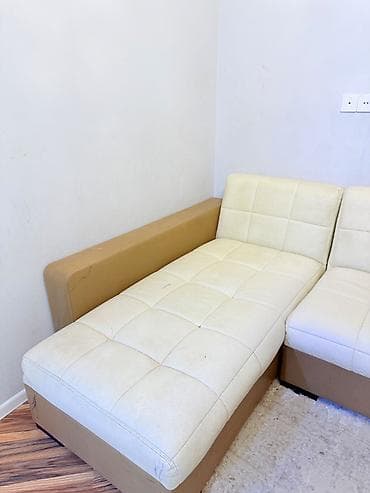 Mebel: Künc divan, İşlənmiş, Açılan, Bazasız, Dəri, Çatdırılma yoxdur — 2