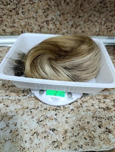 Şəxsi əşyalar: Sac ushag sacidir,1 defe goyulub basha,60sm-dir,150 ededdir,temiz 210 — 5