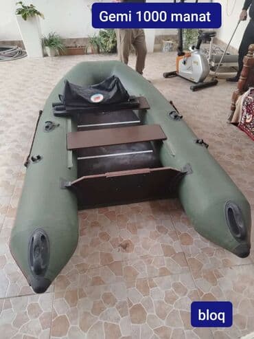 садовая мебель: Şişmə qayıq – 1000 manat - Rəng: zeytun-yaşıl - Korpusu qalın, hava — 1