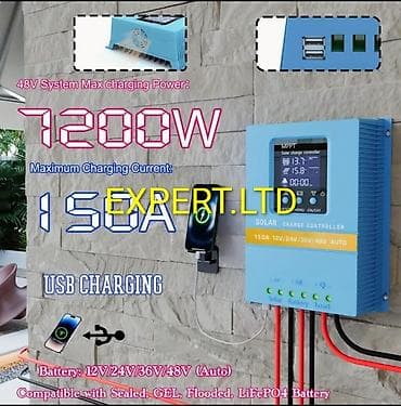 lent misar satilir: MPPT Günəş Yük Tənzimləyicisi- 150A, 12V/24V/36V/48V (Auto). - — 1