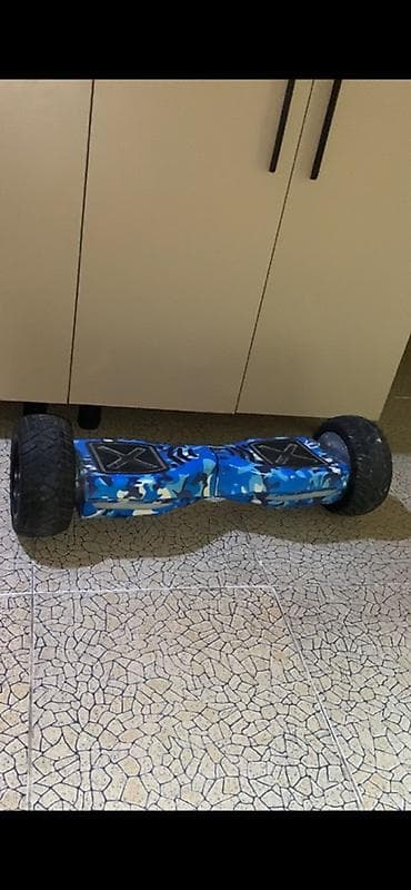 elektrik gitara: Off-road hoverboard – mavi kamuflyaj dizayn - Güclü, iri dişli — 2