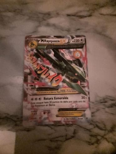 Pokemon kolleksiya kartı: M Rayquaza-EX (Mega), ispan dilli versiya -