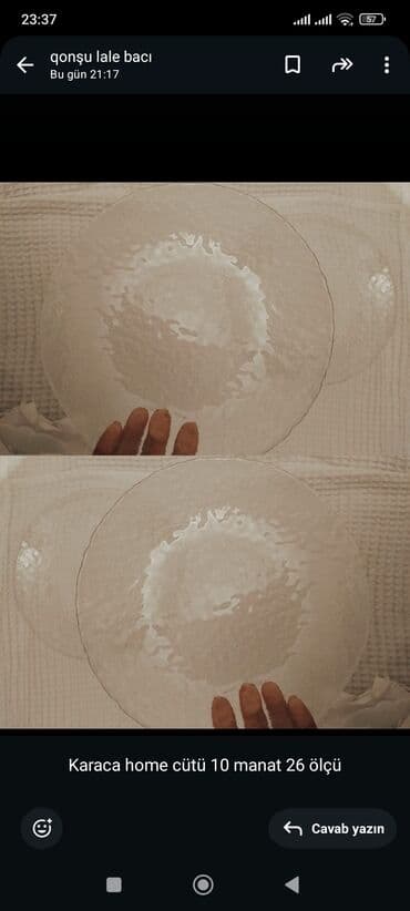 kanfet qabi: Gümüşü rəng konfet qabı her biri 10 manata ƏDV qanları dest 20 manata — 6