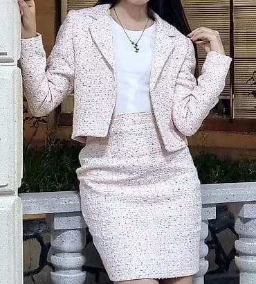 костюмы в баку: Zərif qadın kostyumu – 2 hissəli dəst - Parça: teksturalı tweed — 1