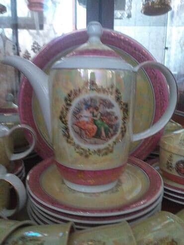 cay daslari: Çay dəsti, rəng - Bej — 3