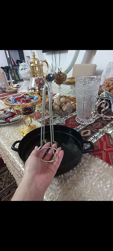 denge qabı: Qədimi qabdır indi beləsi yoxdur qril bişirmək üçün emal qab dəmirin — 4