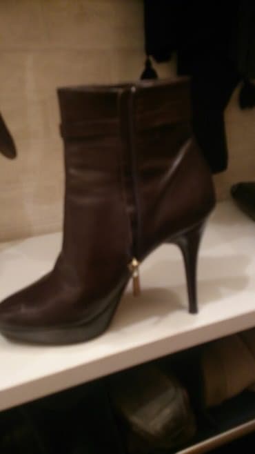 botlar: Ölçü: 39, rəng - Qəhvəyi, Yeni — 3