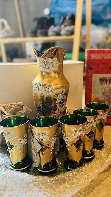 kompot qabı: Rəng - Qızılı, Şüşə, 7 — 4