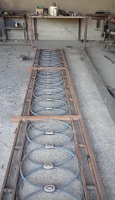 demirin tonu: Metal məhəccər və balkon/perqola üçün dekorativ dəmir işləri - — 1