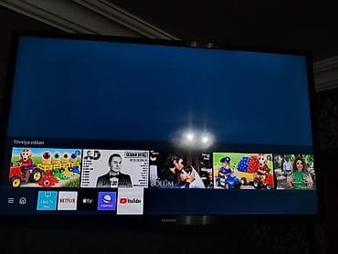 Смарт ТВ приставки: Samsung Smart TV - Ekran: təxminən 40–43 düym (şəkildən görünən nazik — 2