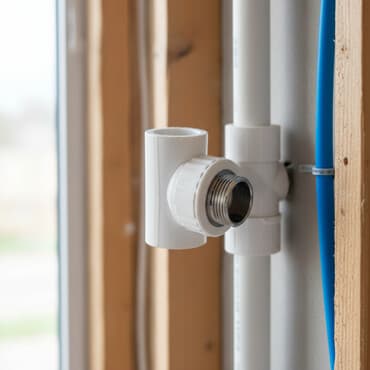 Bu, ağ rəngli, polipropilendən hazırlanmış T formalı boru