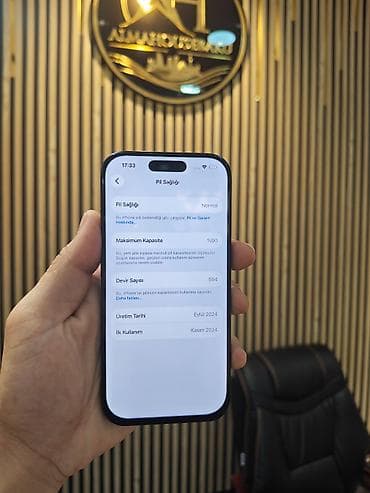 processor core i7: IPhone 16 Pro, 128 GB, Black Titanium, Zəmanət, Simsiz şarj, Face ID — 2