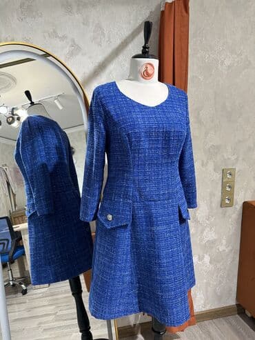 RƏNGİ:Tünd göy Material:Channel (Şanel) Parça Vəziyyəti:Yeni