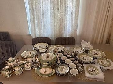 sdullar: Qonaq otağı üçün, Açılan, Dördbucaq masa, 8 stul — 7