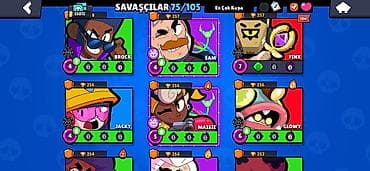 ufc 4 disk: Brawl Stars hesabı – 33,012 qəhrəman gücü (üst paneldə görünür) — 10