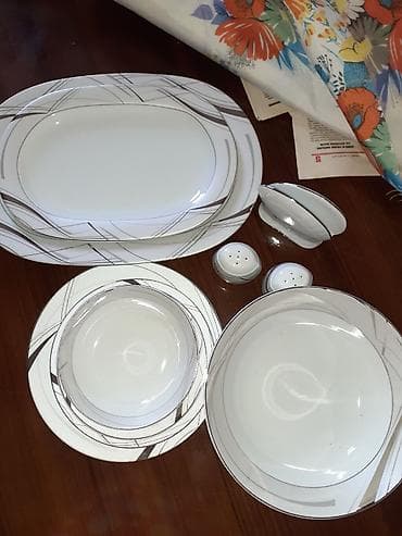 salfetka: 18 neferlik yemek desti.isdeyen 6 neferlikde goture — 2