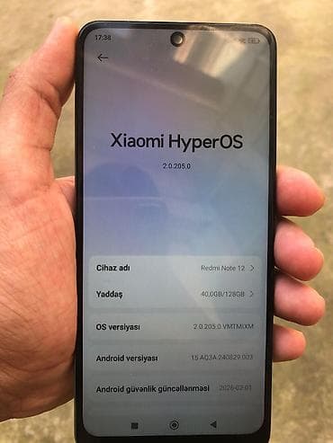 Redmi Note 12, 128 GB, rəng - Mavi