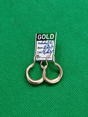 sirqa modelleri: Qızıl sırğalar – bir neçə model 1) Damla formalı brilyant effektli — 3