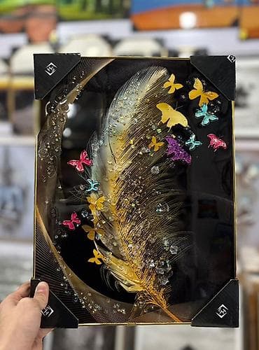 qiz şəkilləri: Məhsul: Dekorativ şüşə tablo kolleksiyası Divar tablosu Ölçü : 40x50 — 4