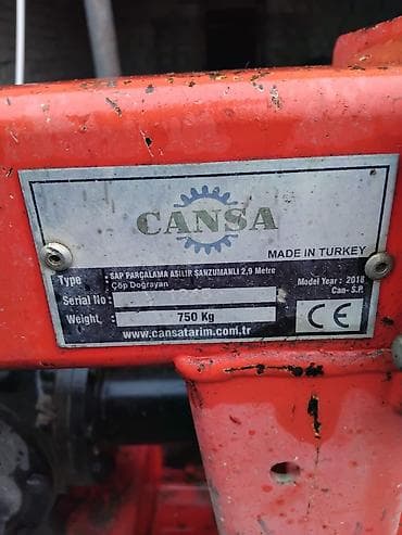 лапет: Cansa “Sap Parçalama Asılır Şanzumanlı” 2.9 m (Model ili: 2018) - — 4