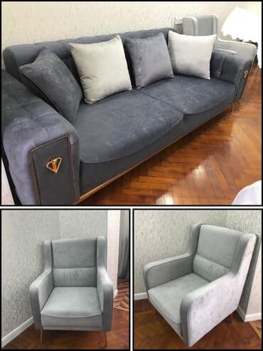 İşlənmiş, Divan, 2 kreslo
