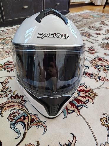 SASIQUE tam üzlü motosiklet dəbilqəsi.Tam yeni - Rəng: ağ (qara