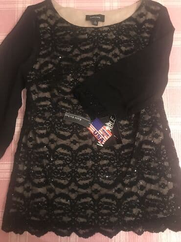 женские черные рубашки: Amerikadan getirilib, brend bahali ziyafet bluzdur — 1