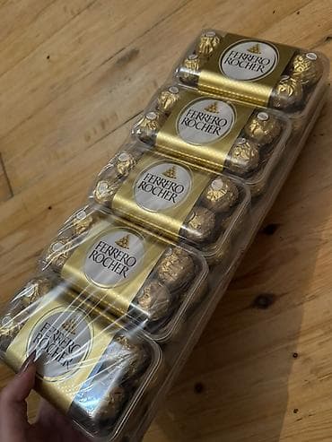 Məhsul: Ferrero Rocher şokolad dəsti (toplu qablaşma) saxlama muddeti