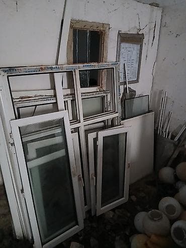 lovhe: PVC pəncərə çərçivələri və şüşə paketlər dəsti - Material: ağ rəngli — 1