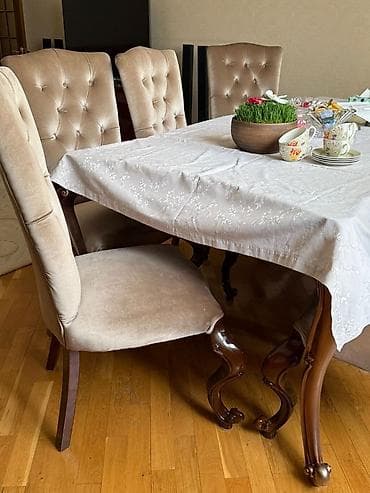 komod satilir: Qonaq otağı üçün, Açılmayan, Dördbucaq masa, 6 stul — 8