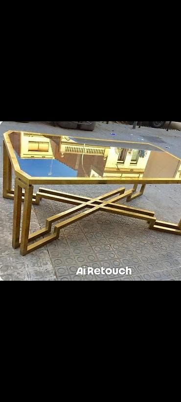 Masalar: Qonaq masası, Yeni, Açılmayan, Şüşə, Dördbucaq masa — 1