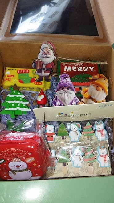 Yeni il hədiyyə qutusu – tematik aksesuar və xırda-suvenir dəsti