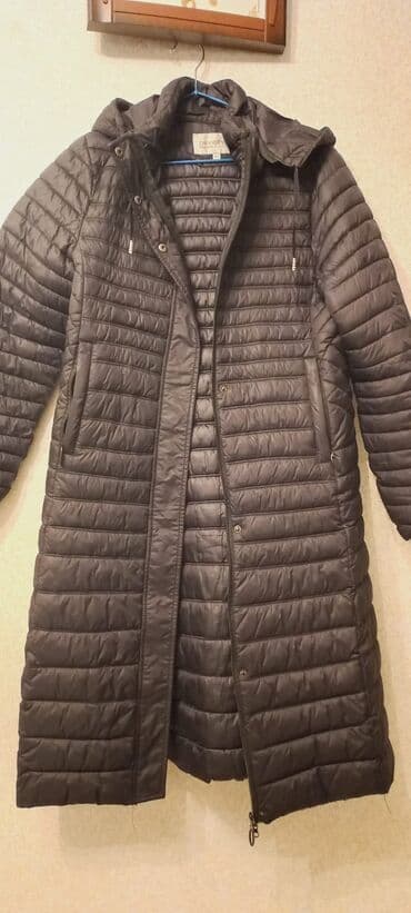 теплая верхняя одежда: Пальто, 4XL, цвет - Черный — 2