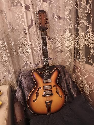 electro gitara: Редкая советская 12-струнная полуакустическая электрогитара «Мария» — 1