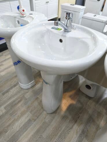 Döşəmə: Tam ölçülü ayaqlı lavaboya dəsti - Material: yüksək keyfiyyətli — 1