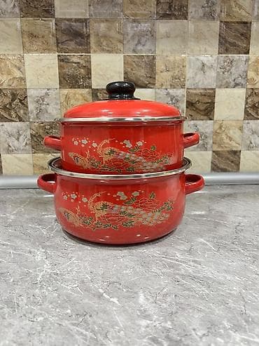 Посуда для готовки: Кастрюля, цвет - Красный — 1