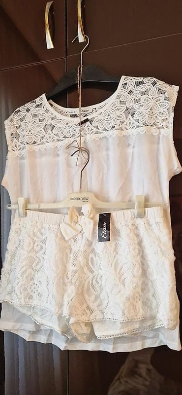 ag kofta: Etam brendi. Fransiya istehsali. Tezedir. Ağ dəst – krujeva detallı — 1