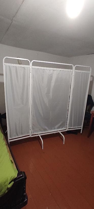 pərdə: Tibbi paravan – 3 bölməli, qatlana bilən. - Metal konstruksiya: ağ — 4