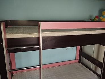 dəmir borular: Oğlan və qız üçün, Çarpayı, Matras ilə, Siyirməli, Laminat — 5