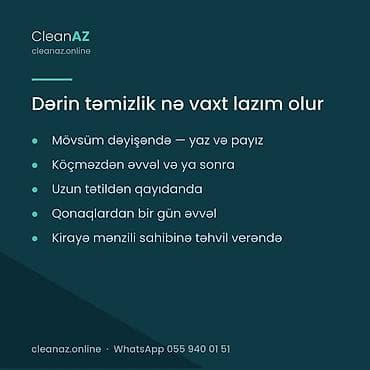 semeni dekoru: Təmizlik | Mənzillər | Təmirdən sonra təmizlik — 3